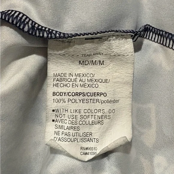 Under Armour, Long Sleeve Tie-Dye Performance Top, Loose Fit, Medium, Navy - Picture 8 of 9